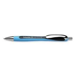 Schneider® Slider Rave XB Ballpoint Pen, Retractable, Extra-Bold 1.4 Mm, Black Ink, Black/Light Blue Barrel 10 Schneider® Slider Rave XB Ballpoint Pen, Retractable, Extra-Bold 1.4 Mm, Black Ink, Black/Light Blue Barrel -Bostitch Shop 813940