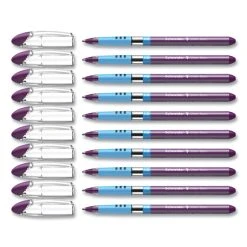Schneider® Slider Basic Ballpoint Pen, Stick, Extra-Bold 1.4 Mm, Violet Ink, Violet Barrel, 10/Box -Bostitch Shop 814014