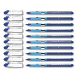 Schneider® Slider Basic Ballpoint Pen, Stick, Fine 0.7 Mm, Blue Ink, Blue Barrel, 10/Box -Bostitch Shop 814016