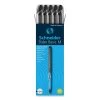 Schneider® Slider Basic Ballpoint Pen, Stick, Medium 0.8 Mm, Black Ink, Black Barrel, 10/Box