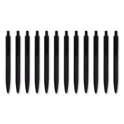 U Brands Cambria Soft Touch Mechanical Pencil, 0.7 Mm, HB (#2), Black Lead, Black Barrel, 12/Pack