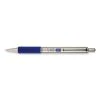 Zebra F-402 Ballpoint Pen, Retractable, Fine 0.7 Mm, Blue Ink, Stainless Steel/Blue Barrel -Bostitch Shop 820859