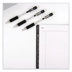 Zebra Z-Grip Mechanical Pencil, 0.7 Mm, HB (#2.5), Black Lead, Clear/Black Grip Barrel, Dozen -Bostitch Shop 821058