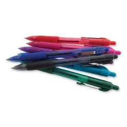 Zebra Z-Grip Ballpoint Pen, Retractable, Medium 1 Mm, Blue Ink, Clear Barrel, 12/Pack -Bostitch Shop 821169