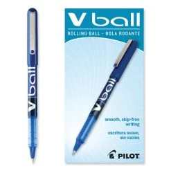 Pilot VBall Liquid Ink Roller Ball Pen, Stick, Extra-Fine 0.5 Mm, Blue Ink, Blue Barrel, Dozen -Bostitch Shop 824887