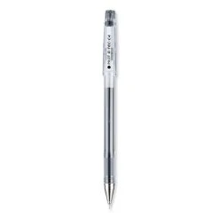 Pilot G-TEC-C Ultra Gel Pen, Stick, Extra-Fine 0.4 Mm, Black Ink, Clear Barrel, Dozen