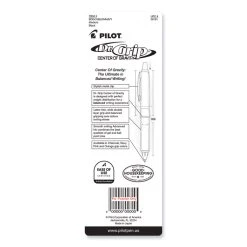 Pilot Dr. Grip Center Of Gravity Ballpoint Pen, Retractable, Medium 1 Mm, Black Ink, Silver/Navy Grip Barrel -Bostitch Shop 824920