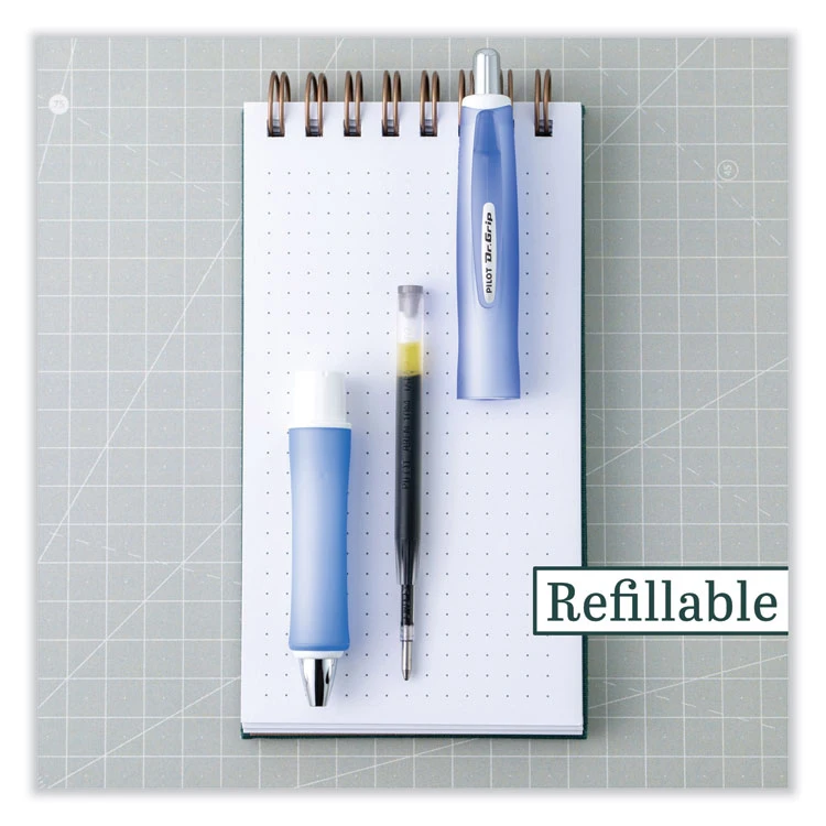 Pilot Dr. Grip Frosted Advanced Ink Ballpoint Pen, Retractable, Medium 1 Mm, Black Ink, Purple Barrel 6 Pilot Dr. Grip Frosted Advanced Ink Ballpoint Pen, Retractable, Medium 1 Mm, Black Ink, Purple Barrel - Image 4