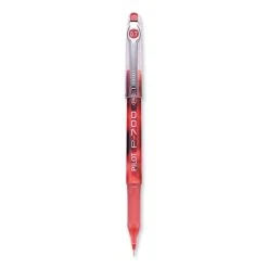 Pilot Precise P-700 Gel Pen, Stick, Fine 0.7 Mm, Red Ink, Red Barrel, Dozen