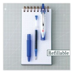 Pilot VBall RT Liquid Ink Roller Ball Pen, Retractable, Fine 0.7 Mm, Blue Ink, Blue/White Barrel -Bostitch Shop 826998