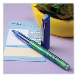 Pilot Precise V5 BeGreen Roller Ball Pen, Stick, Extra-Fine 0.5 Mm, Blue Ink, Blue Barrel, Dozen -Bostitch Shop 827008