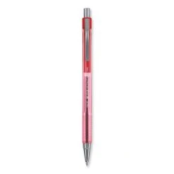 Pilot Better Ballpoint Pen, Retractable, Fine 0.7 Mm, Red Ink, Translucent Red Barrel, Dozen