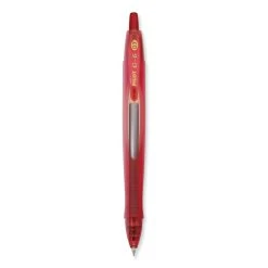 Pilot G6 Gel Pen, Retractable, Fine 0.7 Mm, Red Ink, Red Barrel