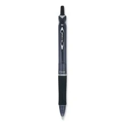 Pilot Acroball Colors Advanced Ink Ballpoint Pen, Retractable, Medium 1 Mm, Black Ink, Black Barrel