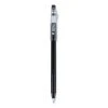Pilot FriXion ColorSticks Erasable Gel Pen, Clipless Stick, Fine 0.7 Mm, Black Ink, Black Barrel, Dozen