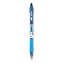 Pilot B2P Bottle-2-Pen Recycled Ballpoint Pen, Retractable, Medium 1 Mm, Black Ink, Translucent Blue Barrel, Dozen -Bostitch Shop 827158