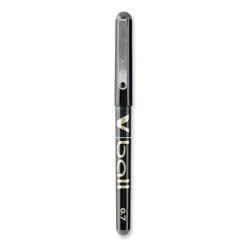 Pilot VBall Liquid Ink Roller Ball Pen, Stick, Fine 0.7 Mm, Black Ink, Black Barrel, Dozen -Bostitch Shop 827164