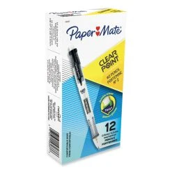 Paper Mate Clear Point Mechanical Pencil, 0.5 Mm, HB (#2.5), Black Lead, Black Barrel
