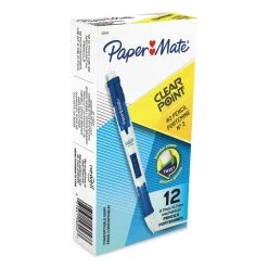 Paper Mate Clear Point Mechanical Pencil, 0.7 Mm, HB (#2.5), Black Lead, Blue Barrel