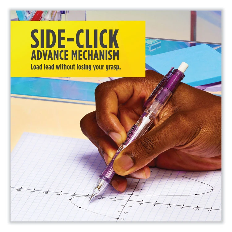 Paper Mate Clear Point Mechanical Pencil, 0.7 Mm, HB (#2.5), Black Lead, Randomly Assorted Barrel Colors, 2/Pack 5 Paper Mate Clear Point Mechanical Pencil, 0.7 Mm, HB (#2.5), Black Lead, Randomly Assorted Barrel Colors, 2/Pack - Image 3