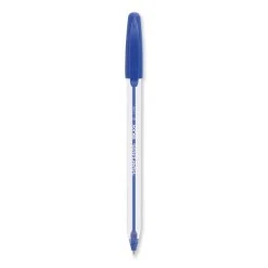 Paper Mate InkJoy 50ST Ballpoint Pen, Stick, Medium 1 Mm, Blue Ink, White/Blue Barrel, 60/Pack -Bostitch Shop 835351