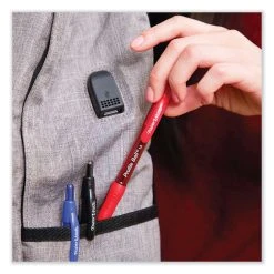 Paper Mate Profile Ballpoint Pen, Retractable, Medium 1 Mm, Red Ink, Translucent Red Barrel, Dozen -Bostitch Shop 835385