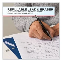 Paper Mate Advanced Mechanical Pencils, 0.5 Mm, HB (#2), Black Lead, Black; Gray Barrel, 2/Pack -Bostitch Shop 836386