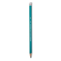 Prismacolor Turquoise Drawing Pencil, 2 Mm, 4B, Black Lead, Turquoise Barrel, Dozen