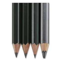 Prismacolor Scholar Graphite Pencil Set, 2 Mm, Assorted Lead Hardness Ratings, Black Lead, Dark Green Barrel, 4/Set -Bostitch Shop 836465