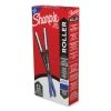 Sharpie® Roller Professional Design Roller Ball Pen, Stick, Fine 0.5 Mm, Blue Ink, Black Barrel, Dozen -Bostitch Shop 837619