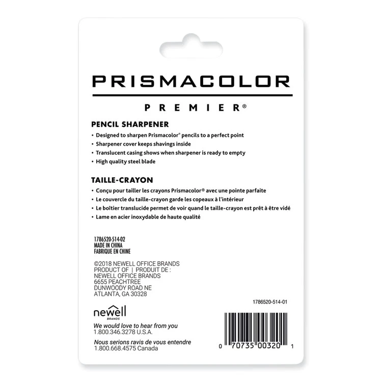 Prismacolor Premier Pencil Sharpener, 3.63 X 1.63 X 5.5, Black 4 Prismacolor Premier Pencil Sharpener, 3.63 X 1.63 X 5.5, Black - Image 2