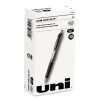 Uniball® Signo Gel Pen, Retractable, Medium 0.7 Mm, Black Ink, Black/Metallic Accents Barrel, Dozen -Bostitch Shop 841347