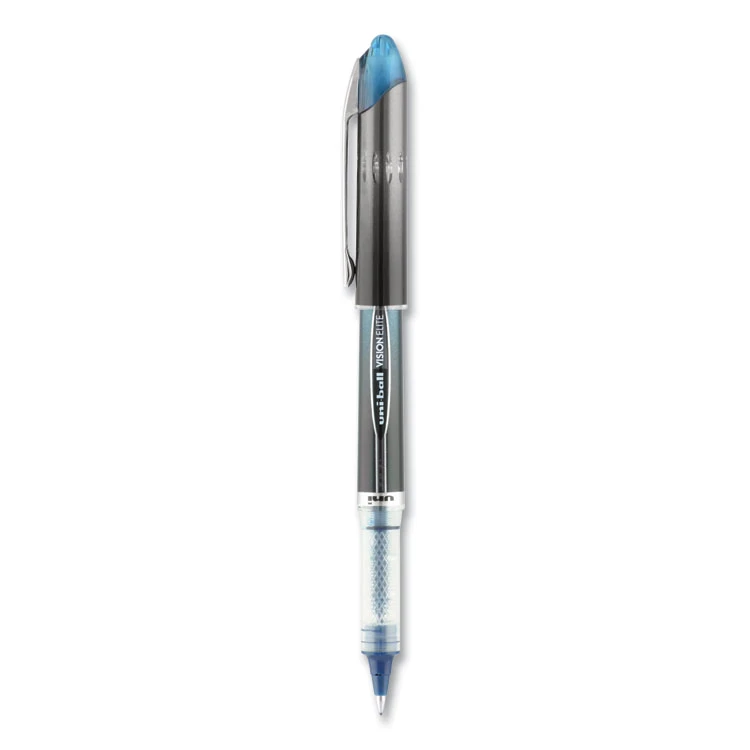 Uniball® VISION ELITE Roller Ball Pen, Stick, Extra-Fine 0.5 Mm, Blue-Black Ink, Black/Blue Barrel 4 Uniball® VISION ELITE Roller Ball Pen, Stick, Extra-Fine 0.5 Mm, Blue-Black Ink, Black/Blue Barrel - Image 2