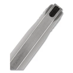 Uniball® VISION Needle Roller Ball Pen, Stick, Fine 0.7 Mm, Black Ink, Silver Barrel, Dozen -Bostitch Shop 841436