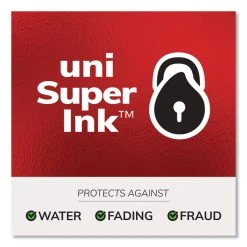 Uniball® VISION Needle Roller Ball Pen, Stick, Fine 0.7 Mm, Black Ink, Silver Barrel, Dozen -Bostitch Shop 841443