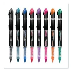 Uniball® VISION ELITE Roller Ball Pen, Stick, Micro 0.5 Mm, Assorted Ink Colors, Black Barrel -Bostitch Shop 841848