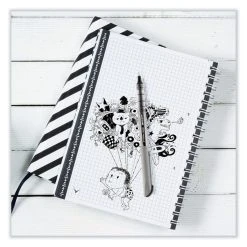 Uniball® VISION Needle Roller Ball Pen, Stick, Fine 0.7 Mm, Assorted Ink Colors, Silver Barrel, 8/Pack -Bostitch Shop 841979