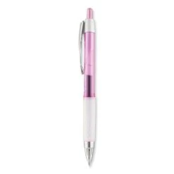 Uniball® Signo 207 Gel Pen, Retractable, Medium 0.7 Mm, Black Ink, Pink Barrel, 2/Pack -Bostitch Shop 842006
