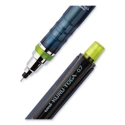 Uniball® KuruToga Mechanical Pencil, 0.7 Mm, HB (#2), Black Lead, Black/Green Barrel -Bostitch Shop 842108