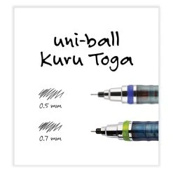 Uniball® KuruToga Mechanical Pencil, 0.7 Mm, HB (#2), Black Lead, Black/Green Barrel -Bostitch Shop 842109