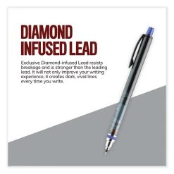 Uniball® KuruToga Mechanical Pencil, 0.7 Mm, HB (#2), Black Lead, Black/Green Barrel -Bostitch Shop 842113