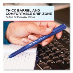 Paper Mate Write Bros. Grip Ballpoint Pen, Stick, Medium 1 Mm, Black Ink, Black Barrel, 36/Pack -Bostitch Shop 843083
