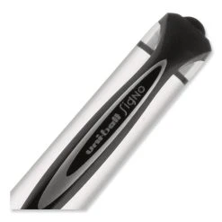 Uniball® 207 Impact Gel Pen, Stick, Bold 1 Mm, Black Ink, Silver/Black Barrel -Bostitch Shop 843619