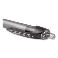 Uniball® Power Tank RT Ballpoint Pen, Retractable, Bold 1 Mm, Black Ink, Smoke/Black Barrel, Dozen -Bostitch Shop 844082
