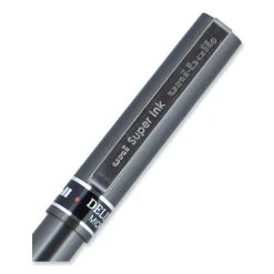 Uniball® Deluxe Roller Ball Pen, Stick, Micro 0.5 Mm, Black Ink, Metallic Gray Barrel, Dozen -Bostitch Shop 844102