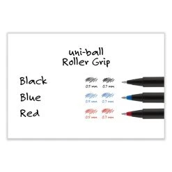 Uniball® Deluxe Roller Ball Pen, Stick, Micro 0.5 Mm, Black Ink, Metallic Gray Barrel, Dozen -Bostitch Shop 844104