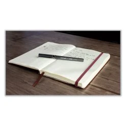 Uniball® Deluxe Roller Ball Pen, Stick, Micro 0.5 Mm, Black Ink, Metallic Gray Barrel, Dozen -Bostitch Shop 844106