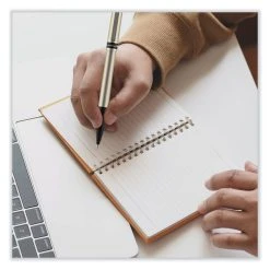 Uniball® Deluxe Roller Ball Pen, Stick, Fine 0.7 Mm, Black Ink, Champagne Barrel, Dozen -Bostitch Shop 844146