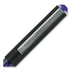 Uniball® VISION Roller Ball Pen, Stick, Micro 0.5 Mm, Blue Ink, Blue/Gray Barrel, Dozen -Bostitch Shop 844207