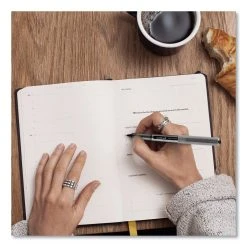 Uniball® VISION Roller Ball Pen, Stick, Micro 0.5 Mm, Blue Ink, Blue/Gray Barrel, Dozen -Bostitch Shop 844212